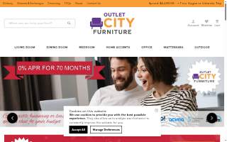 Outlet City Furniture of Milford website