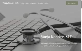 Vanja Kondev MD of Milford website