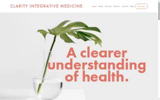 Clarity Integrative Medicine website
