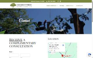 Clear Cut Tree and Lawn Care LLC website