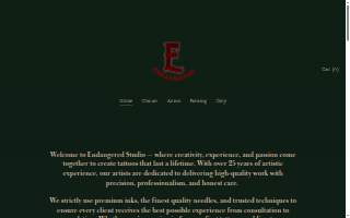 Endangered Studio website
