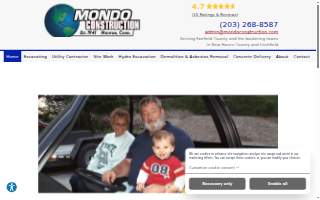 Mondo Construction website