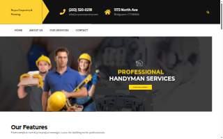 Reyes Carpentry and Painting website