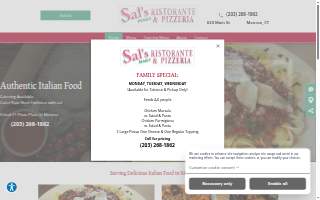 Sal's Family Pizza website