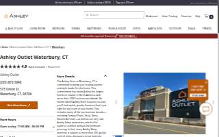 Ashley Outlet of Naugatuck website