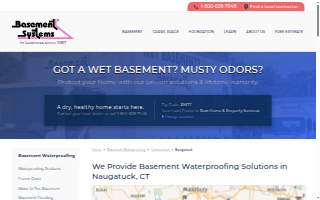 Connecticut Basement Systems of Naugatuck website