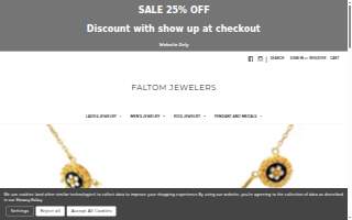 Faltom Jewelers website