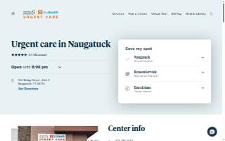 Hartford HealthCare-GoHealth Urgent Care website