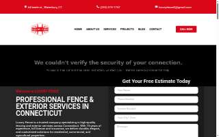 Luxury Fence. LLC of Naugatuck website