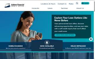 Achieve Financial Credit Union of New Britain website