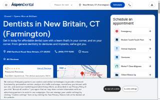 Aspen Dental - New Britain, CT (Farmington) website