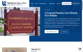 Barbieri Law LLC website