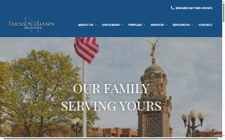 Erickson-Hansen Funeral Home website