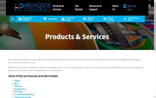Hitchcock Printing website