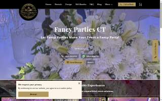 Fancy Parties CT website
