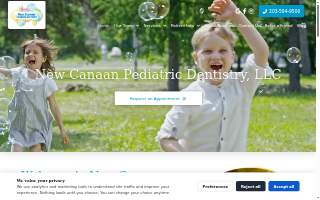 New Canaan Pediatric Dentistry website
