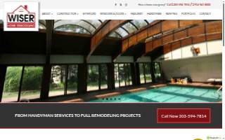 Wiser Home Remodeling website