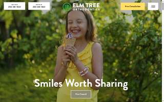 Elm Tree Orthodontics website
