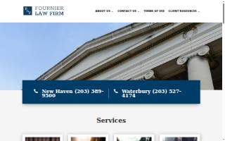 Fournier Law Firm website