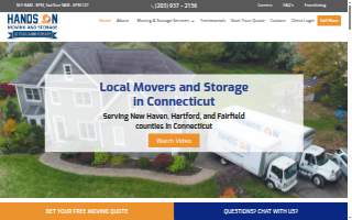 Hands On Moving of West Haven website