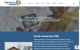 Alarming Ideas Security Systems of New London website