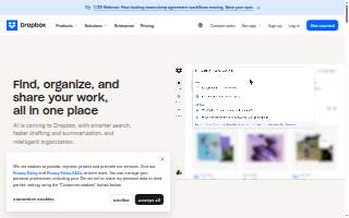 Drop-In Learning Center website