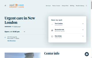 Hartford HealthCare-GoHealth Urgent Care website