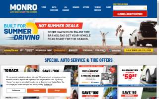 Monro Auto Service and Tire Centers of New London website