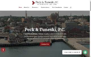 Peck & Tuneski, P.C. of New London website