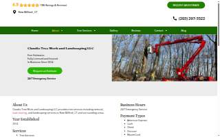 Claudio Tree Work and Landscaping LLC website