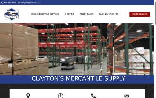 Clayton's Mercantile Supply website
