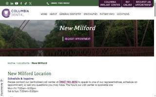 Columbia Dental of New Milford website