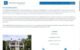 Cramer & Anderson - New Milford website