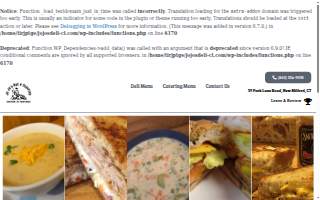 Jo Jo's Deli website
