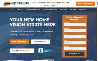 NHV Painters of New Milford website