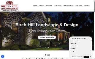 Birch Hill Landscape & Design, LLC website