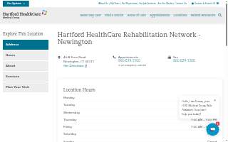 Hartford HealthCare Rehabilitation Network website