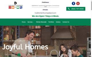 Kitchen & Flooring Depot website