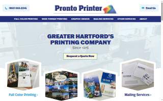 Pronto Printer website