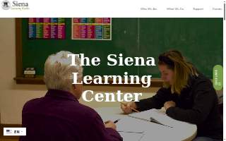 Siena Learning Center website