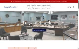 Turgeon Jewelers website