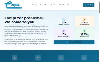 Chapin Business Services website