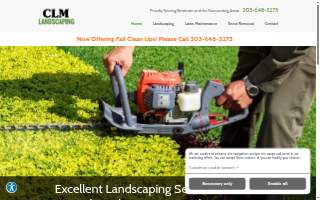 CLM Landscaping website