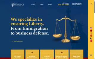 Koleci Law Firm of Newtown website