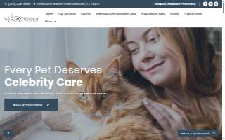 Mt Pleasant Hospital for Animals website