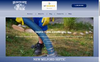 New Milford Septic Services website