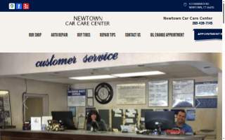 Newtown Car Care Center website