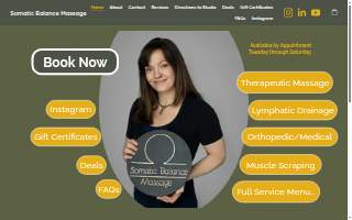 Somatic Balance Massage website