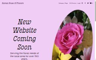 Barnes House Of Flowers website