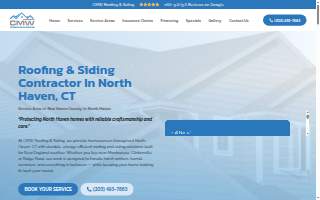 CMW Roofing & Siding of North Haven website